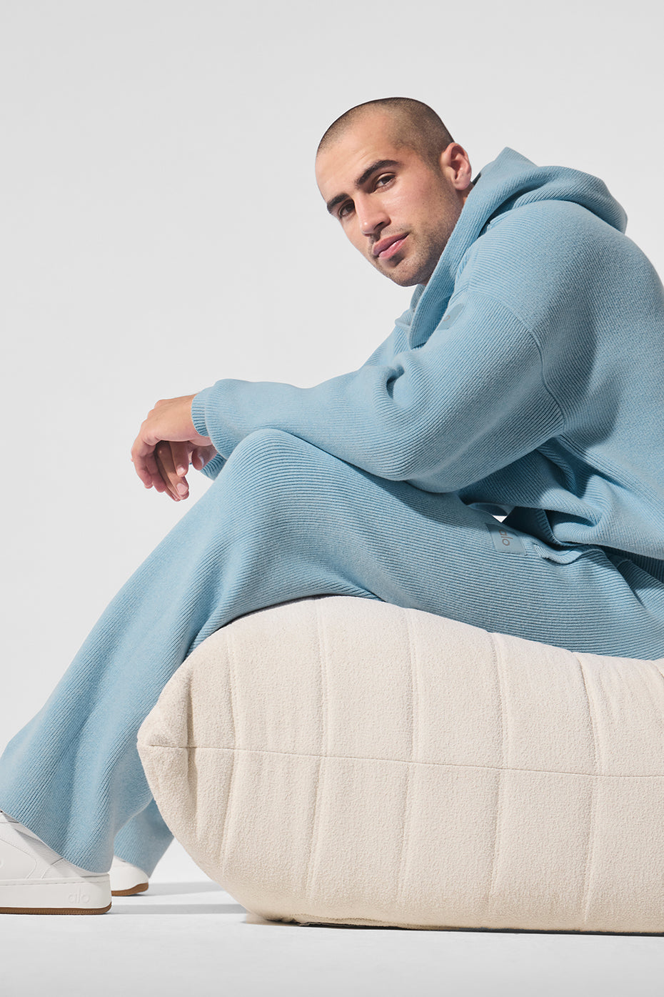 Scholar Hooded Sweater - Celestial Blue Heather — photo 3
