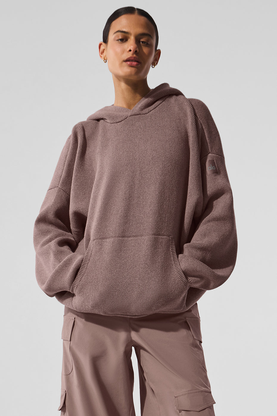 Scholar Hooded Sweater - Mushroom Heather — photo 1