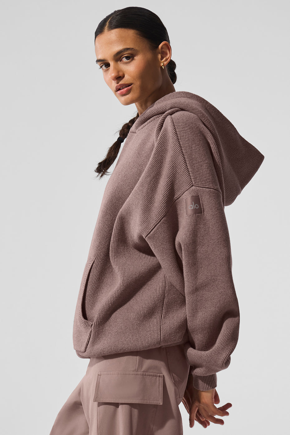 Scholar Hooded Sweater - Mushroom Heather — photo 3