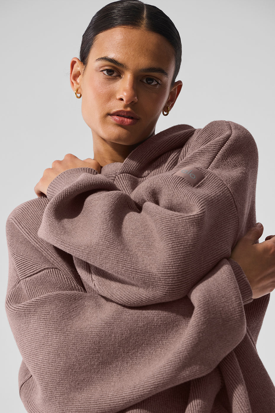 Scholar Hooded Sweater - Mushroom Heather — photo 4