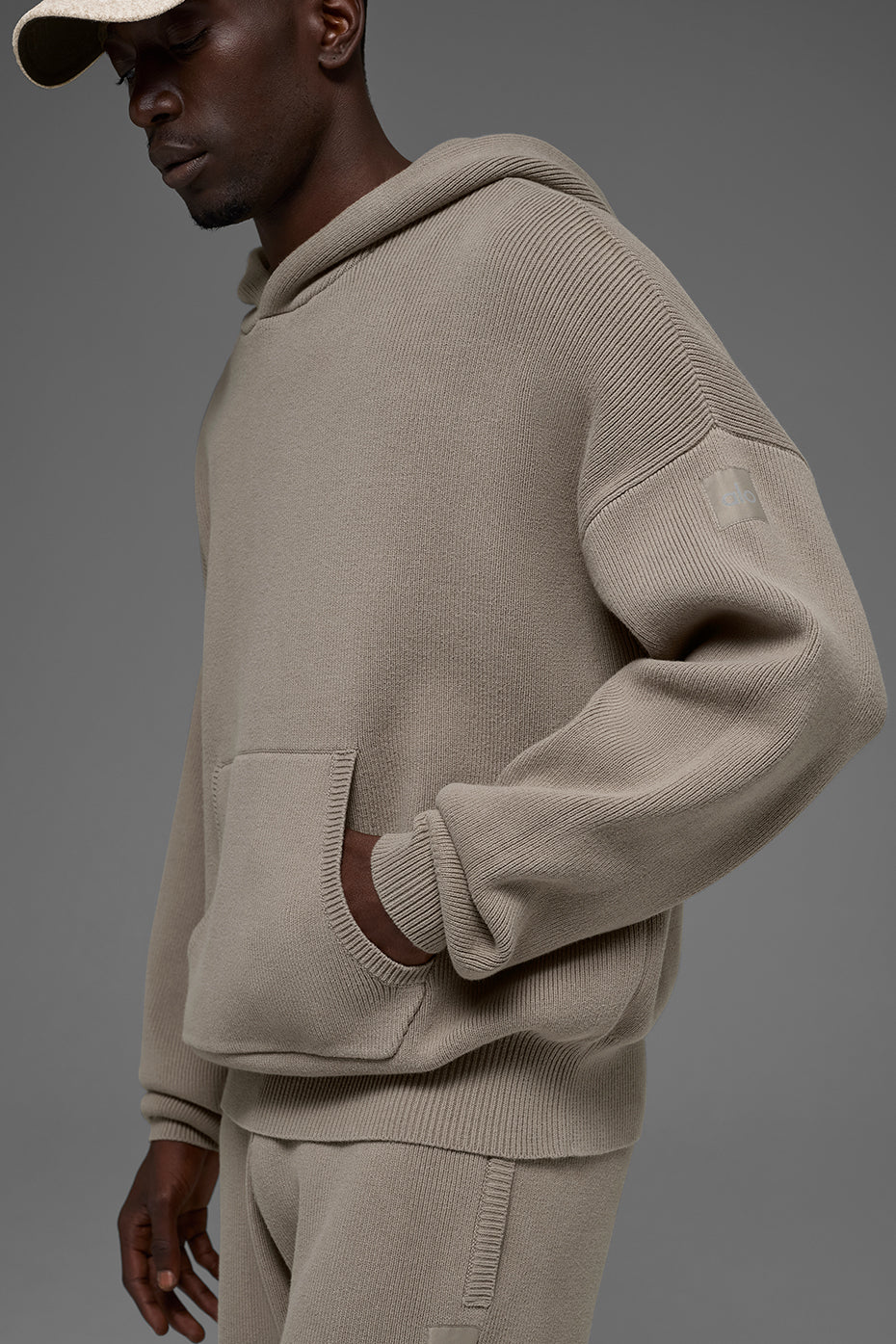 Scholar Hooded Sweater - Light Cocoa — photo 4