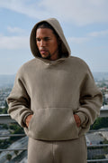 Scholar Hooded Sweater - Light Cocoa — photo 1