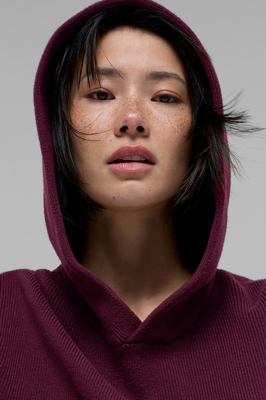 Scholar Hooded Sweater - Burgundy — photo 4