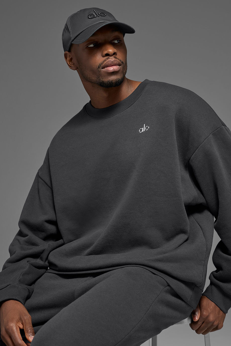 Accolade Crew Neck Pullover - Anthracite — photo 3