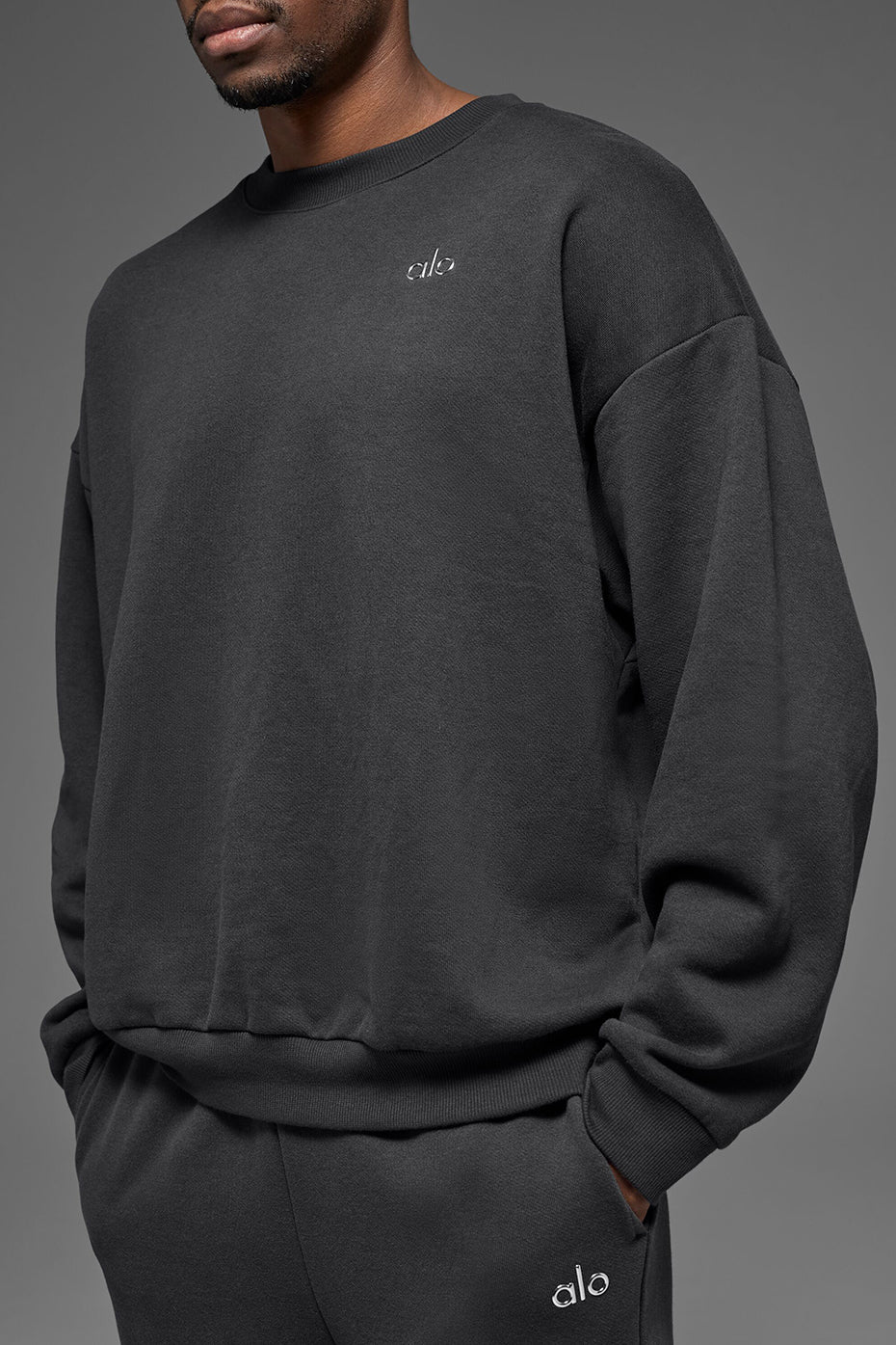 Accolade Crew Neck Pullover - Anthracite — photo 4