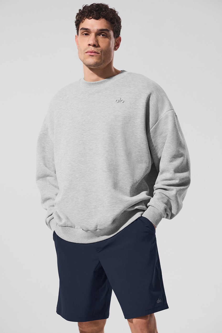 Accolade Crew Neck Pullover - Athletic Heather Grey — photo 3