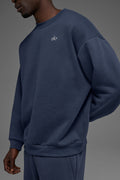 Accolade Crew Neck Pullover - Navy — photo 2