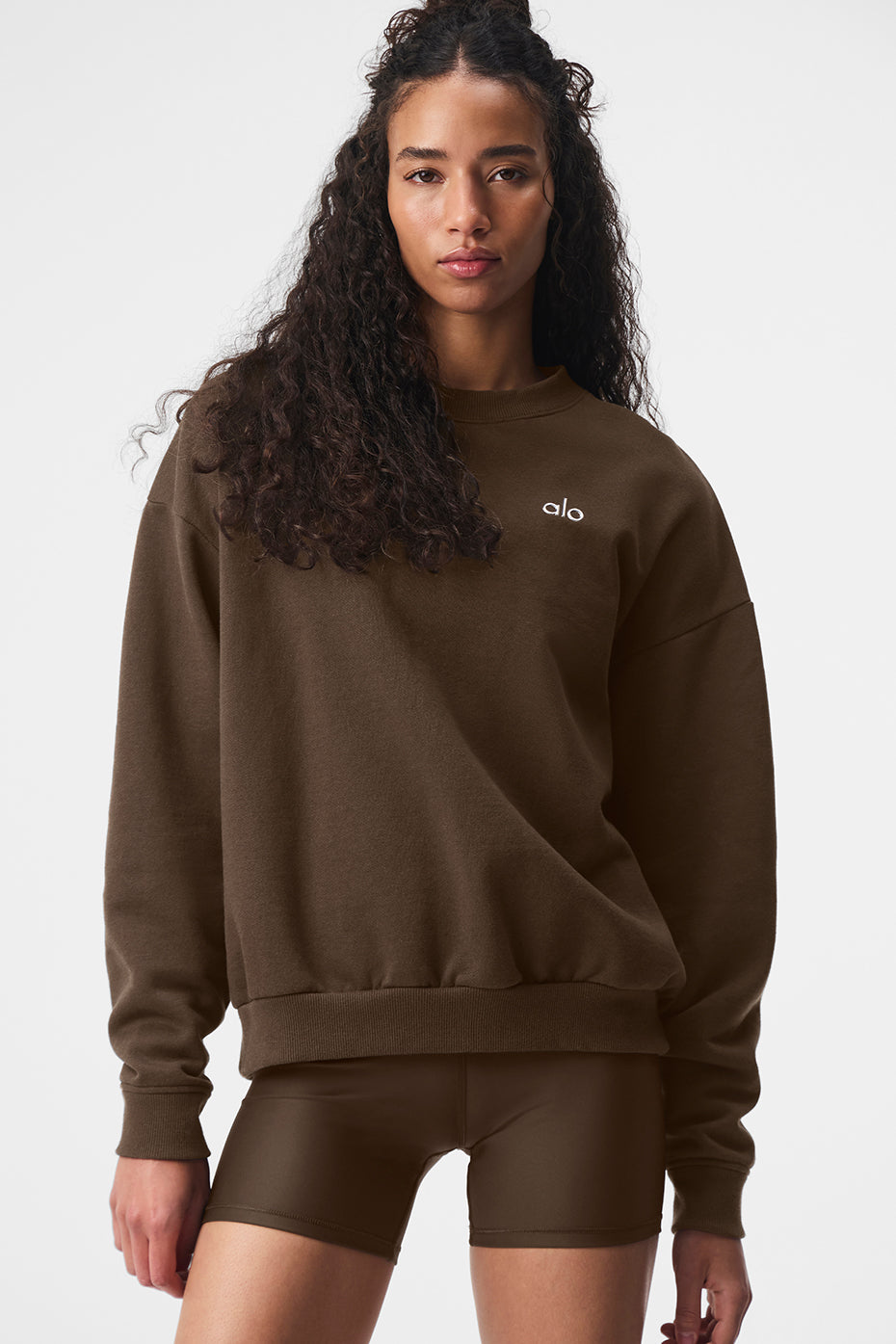 Accolade Crew Neck Pullover - Espresso — photo 3
