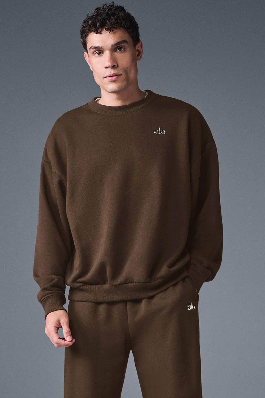 Accolade Crew Neck Pullover - Espresso — photo 2