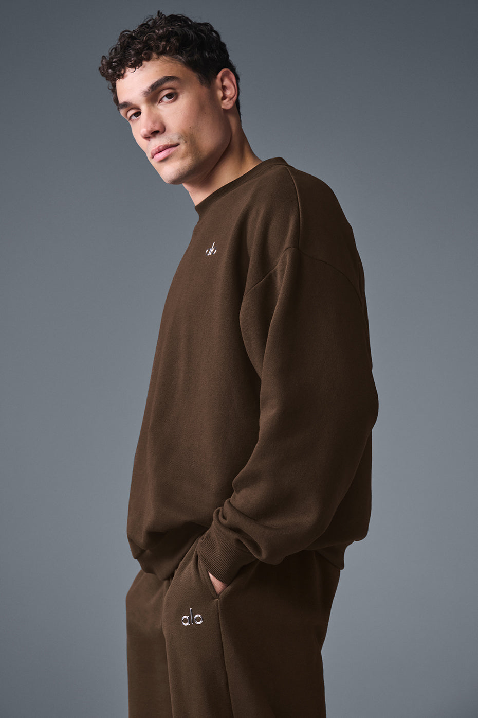 Accolade Crew Neck Pullover - Espresso — photo 4
