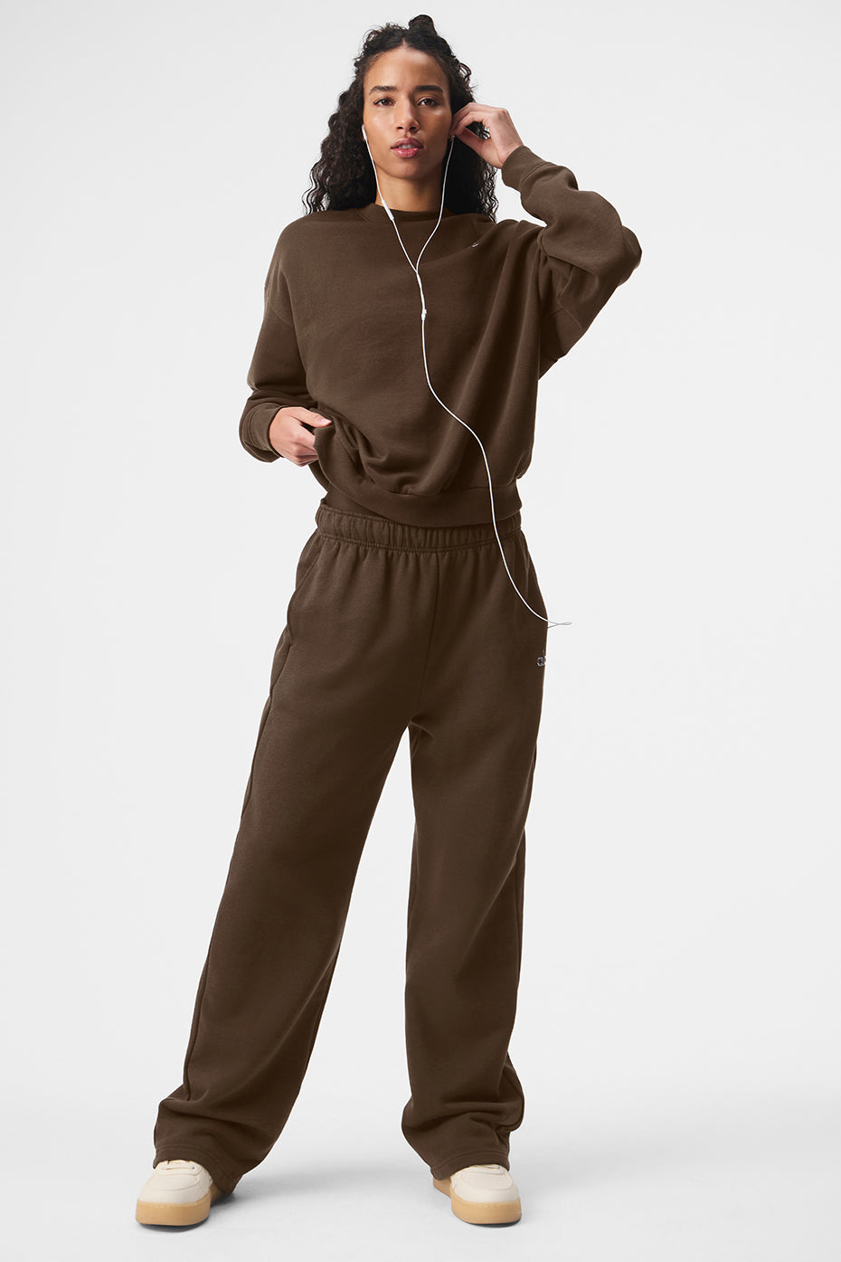 Accolade Crew Neck Pullover - Espresso — photo 5