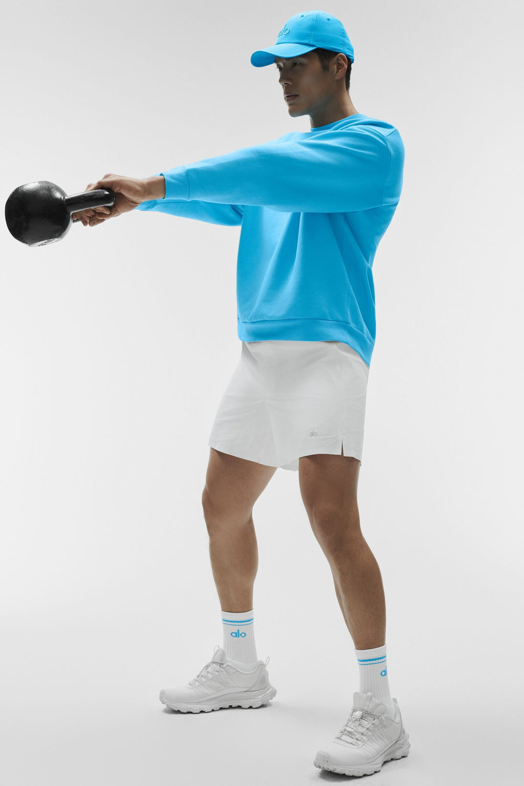 Accolade Crew Neck Pullover - Azure Blue — photo 5