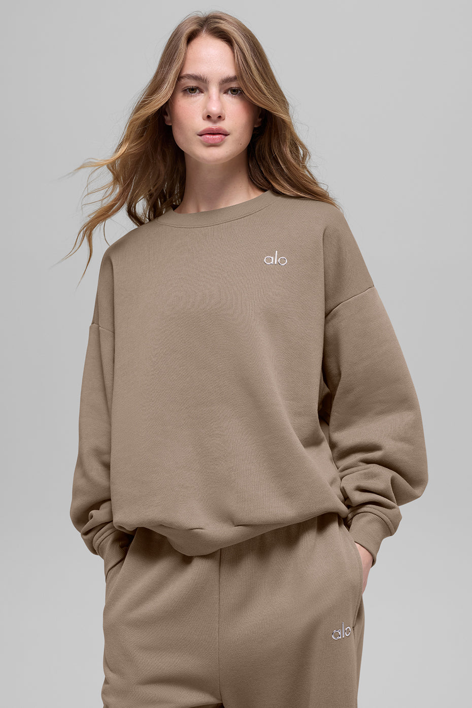 Accolade Crew Neck Pullover - Gravel — photo 4