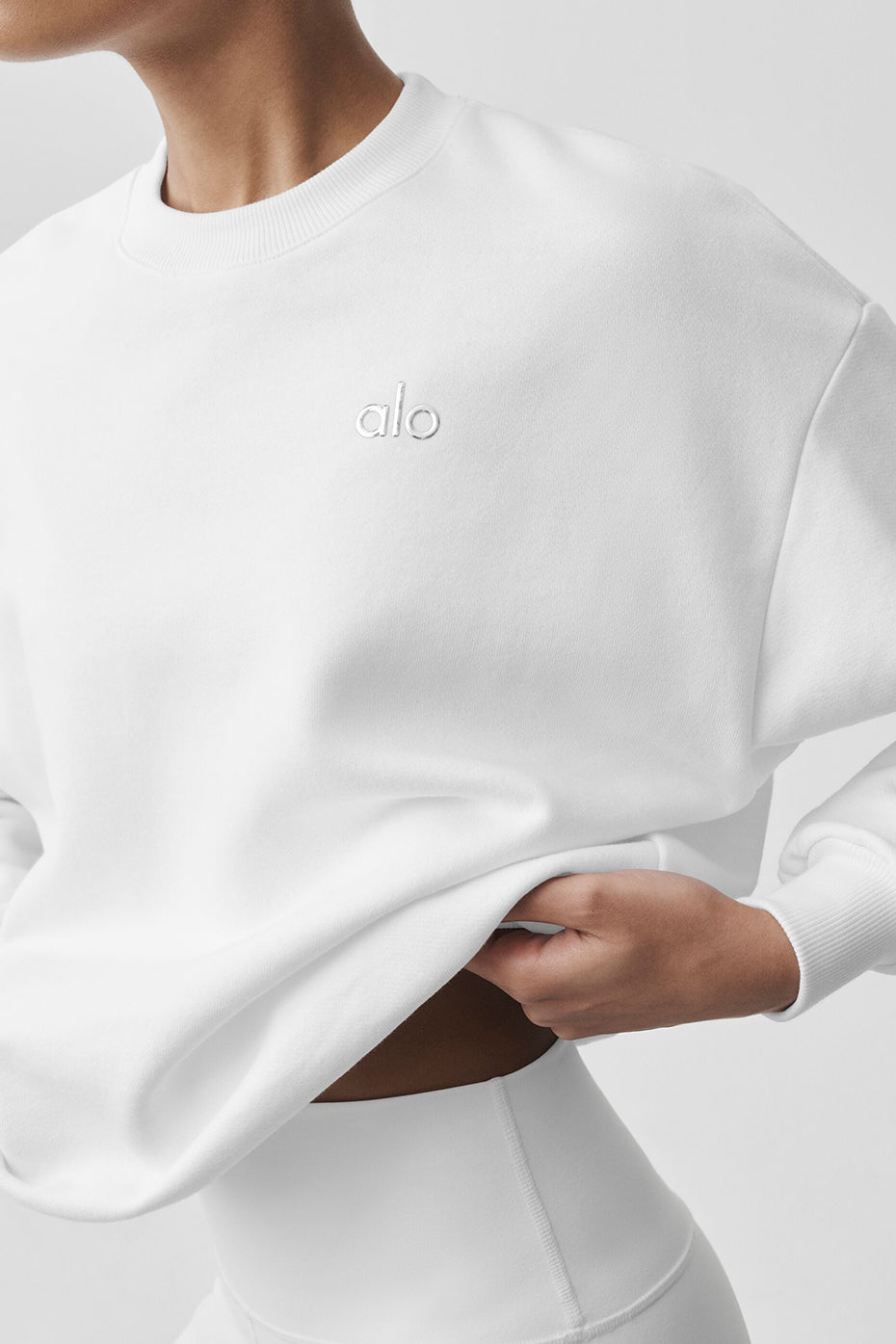 Accolade Crew Neck Pullover - White — photo 4