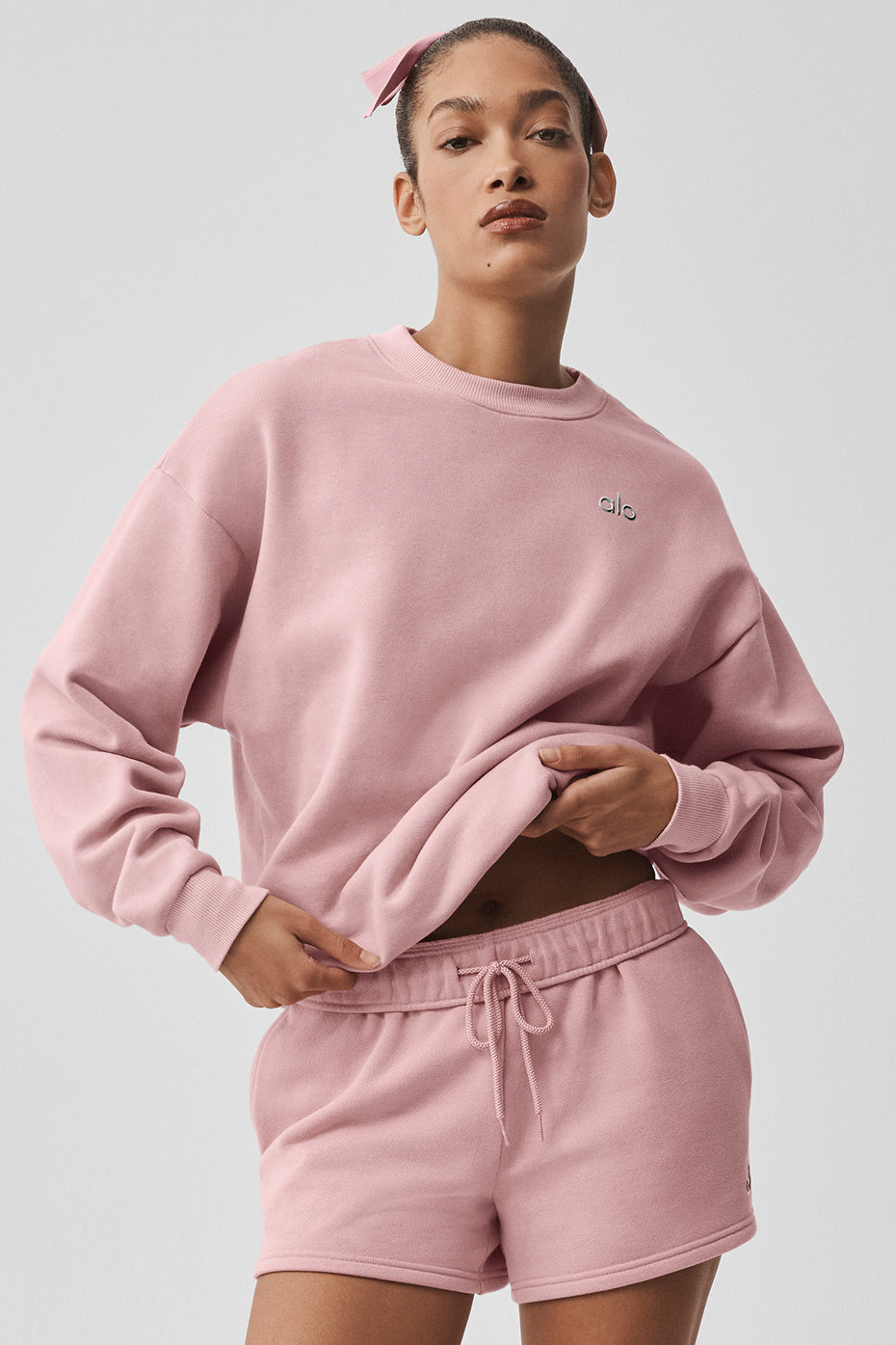 Accolade Crew Neck Pullover - Vintage Pink — photo 4