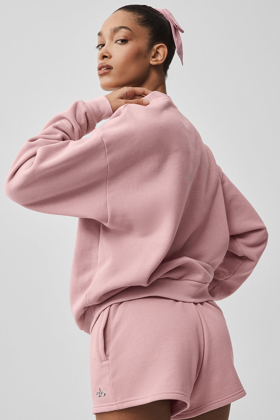 Accolade Crew Neck Pullover - Vintage Pink — photo 2