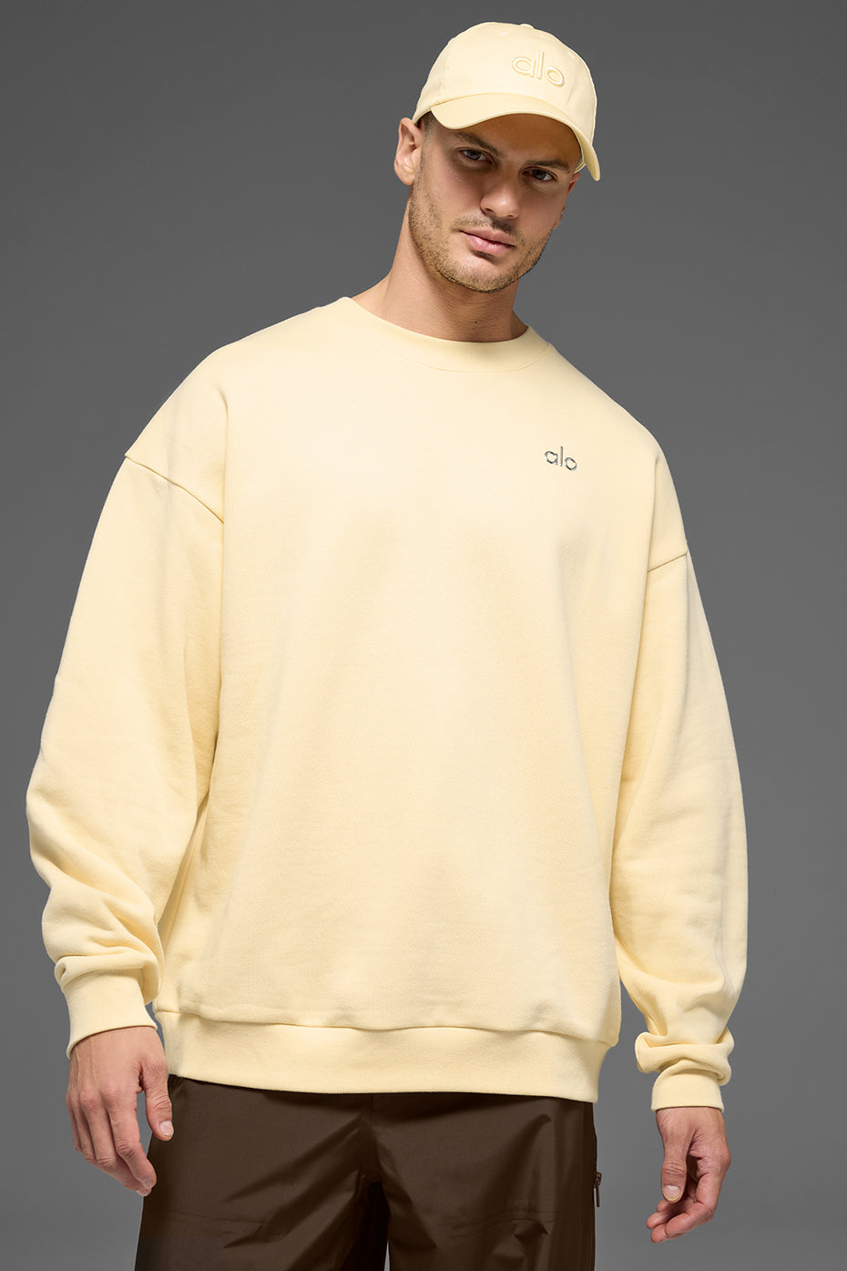 Accolade Crew Neck Pullover - Candlelight Yellow — photo 1