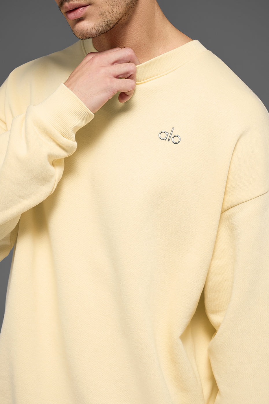 Accolade Crew Neck Pullover - Candlelight Yellow — photo 3