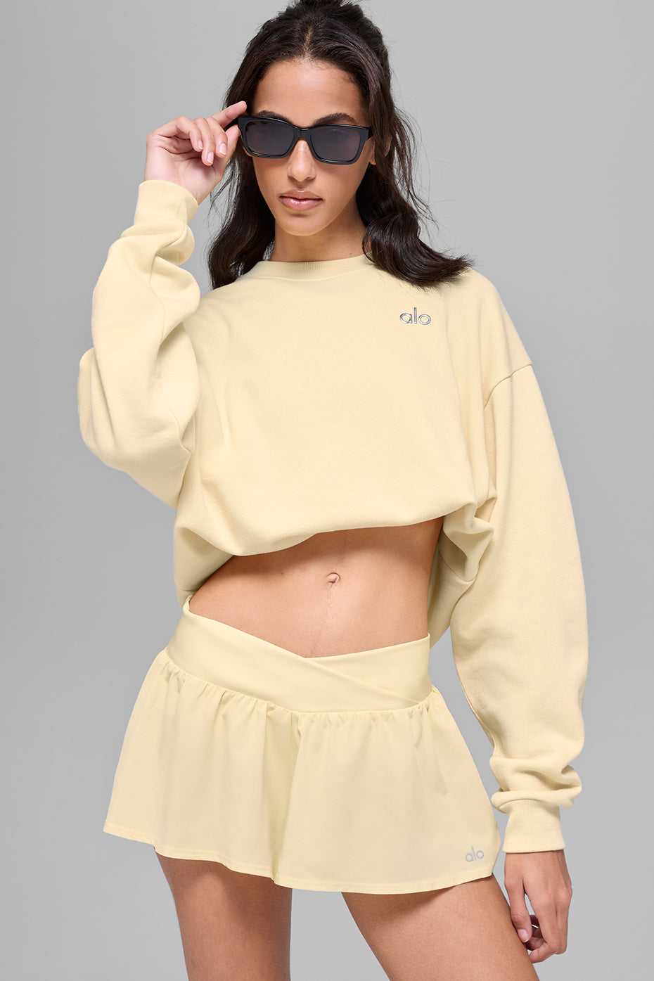Accolade Crew Neck Pullover - Candlelight Yellow — photo 4