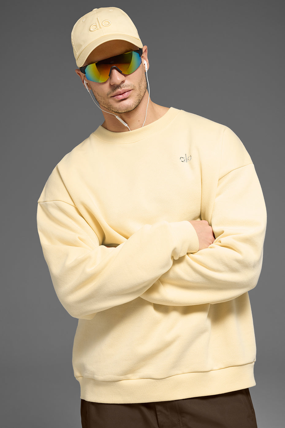 Accolade Crew Neck Pullover - Candlelight Yellow — photo 4