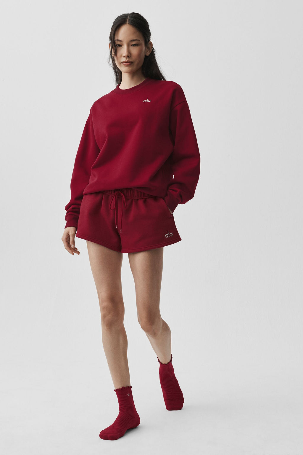 Accolade Crew Neck Pullover - Summer Romance Red — photo 5