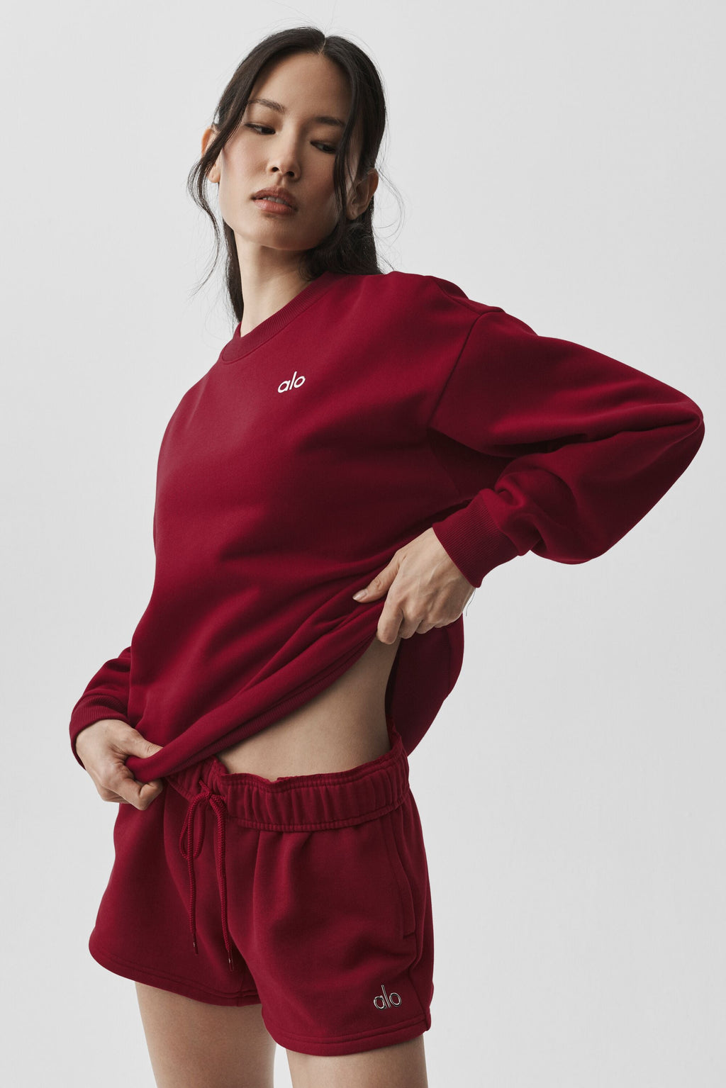 Accolade Crew Neck Pullover - Summer Romance Red — photo 4