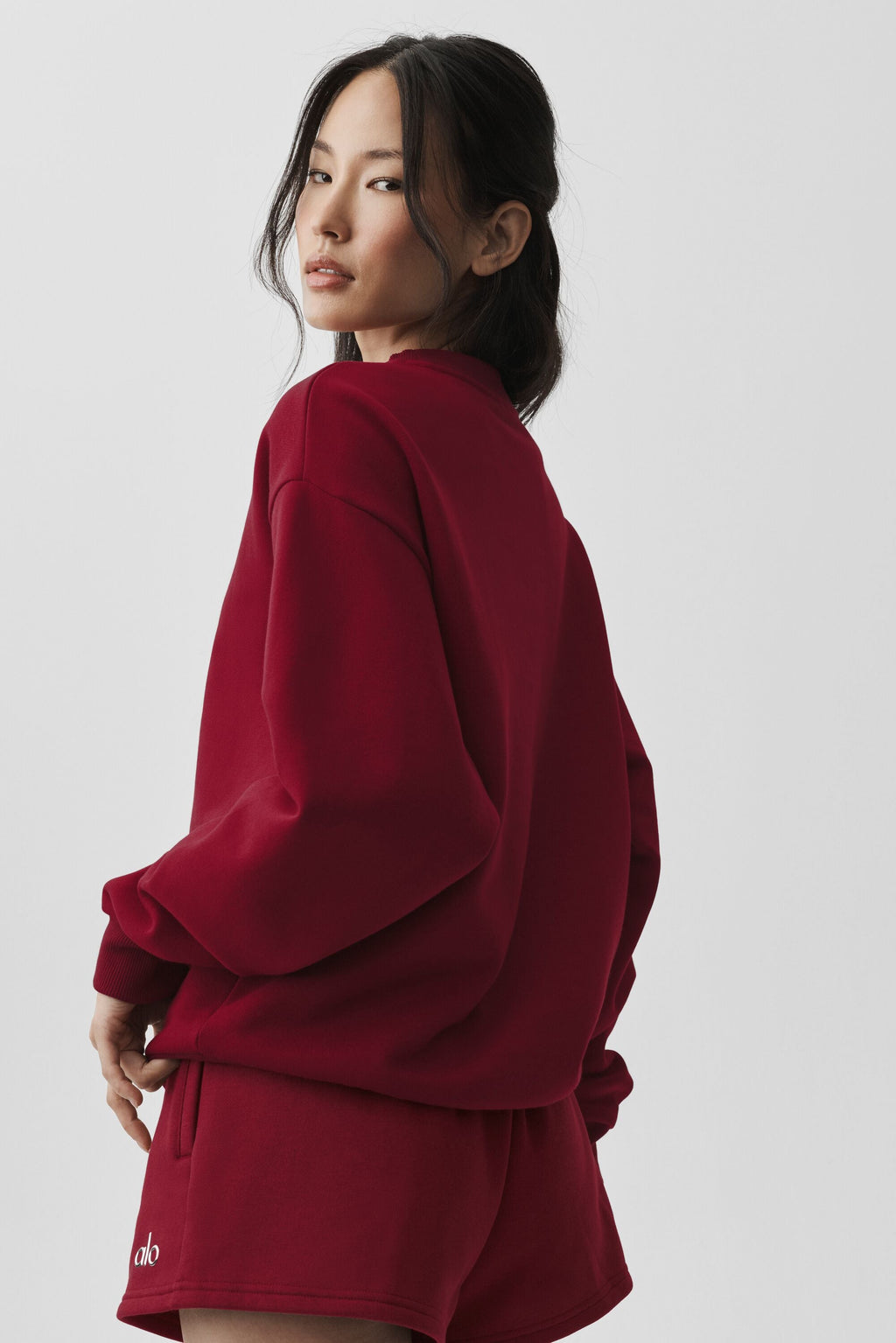 Accolade Crew Neck Pullover - Summer Romance Red — photo 2