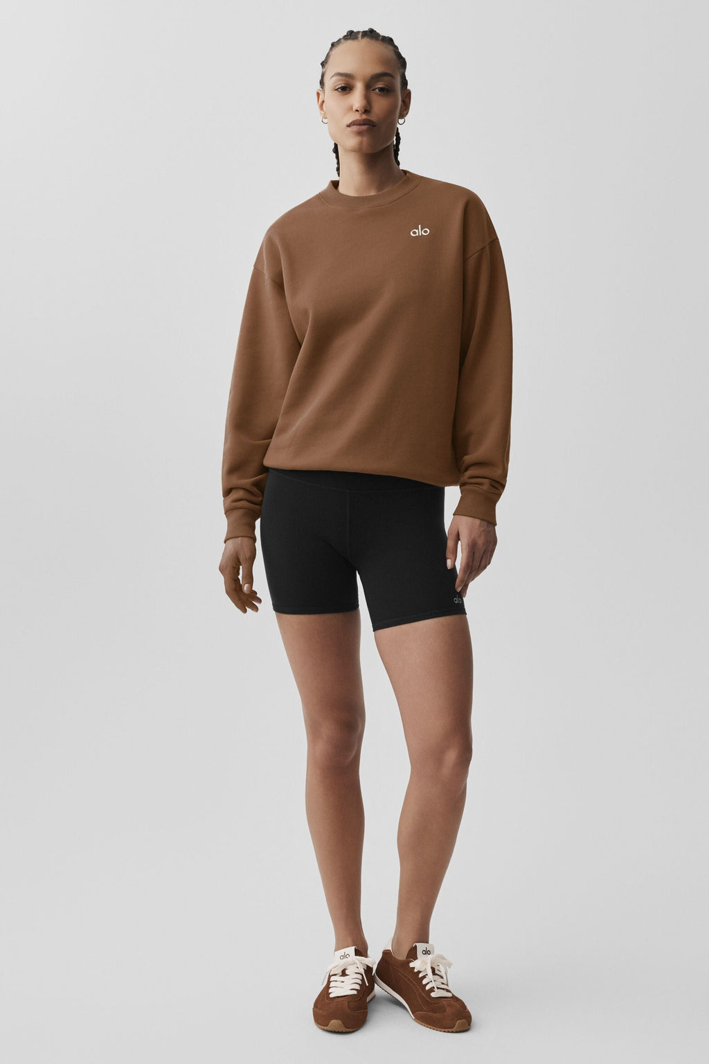 Accolade Crew Neck Pullover - Sun Kissed Brown — photo 5