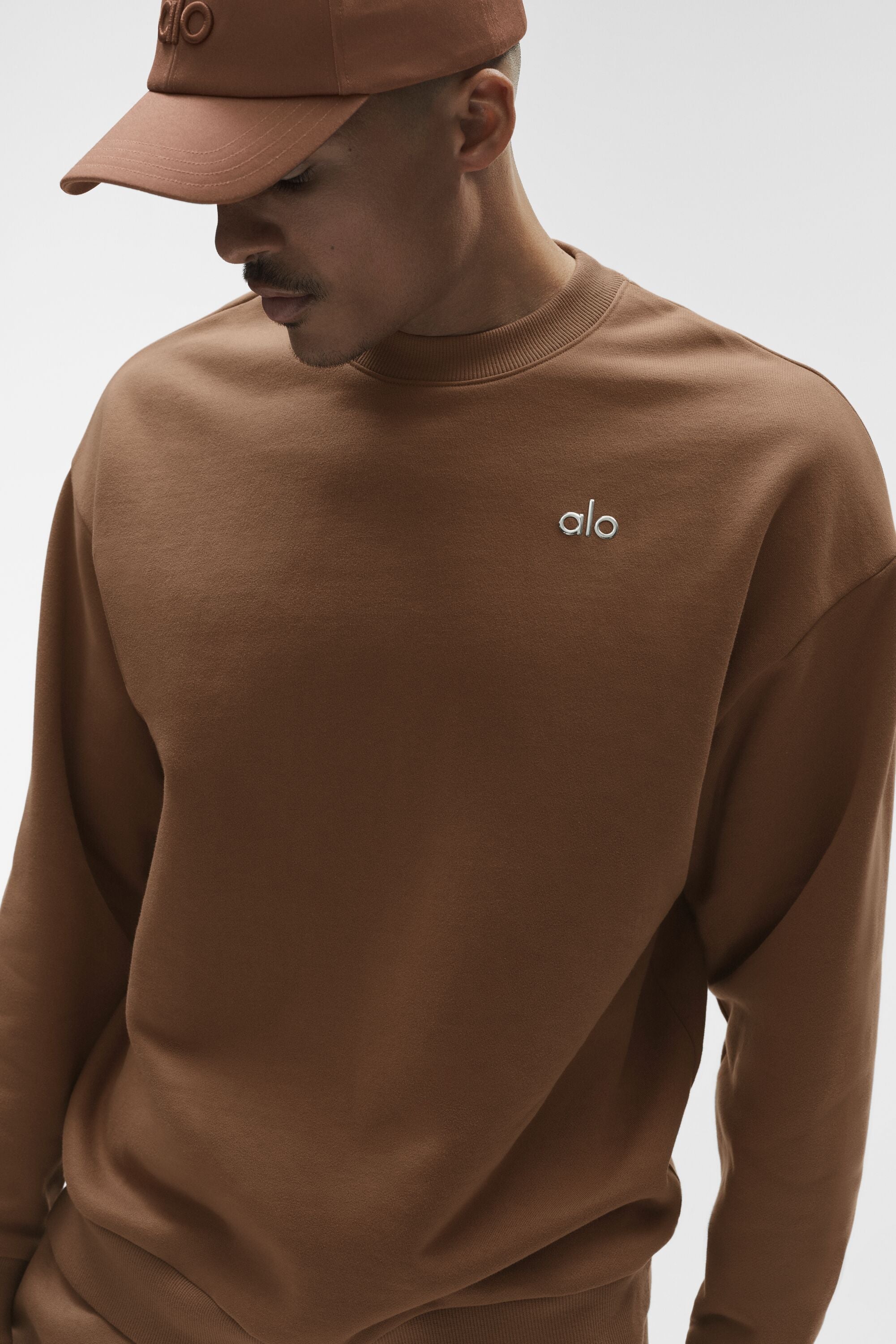 Accolade Crew Neck Pullover - Sun Kissed Brown — photo 3