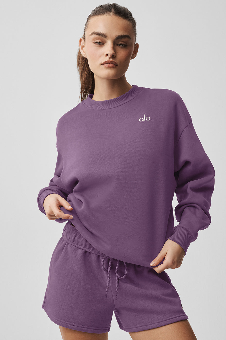 Accolade Crew Neck Pullover - Plum Kiss — photo 1