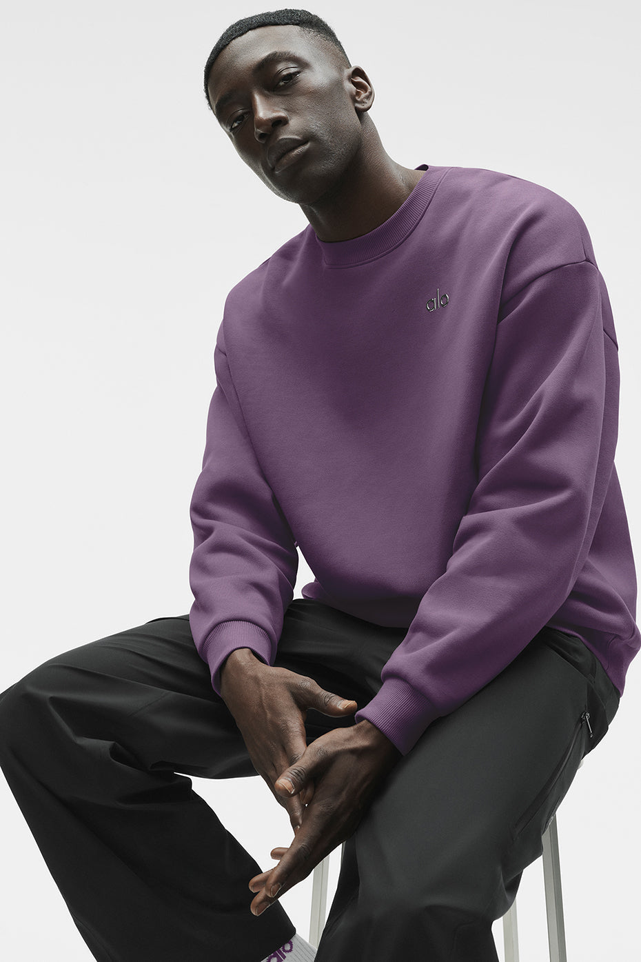 Accolade Crew Neck Pullover - Plum Kiss — photo 1