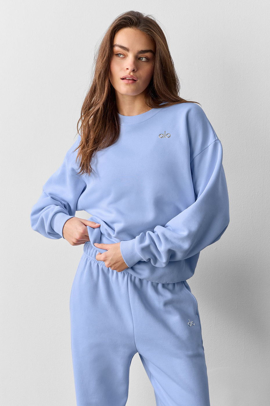 Accolade Crew Neck Pullover - Light Provence Blue — photo 3