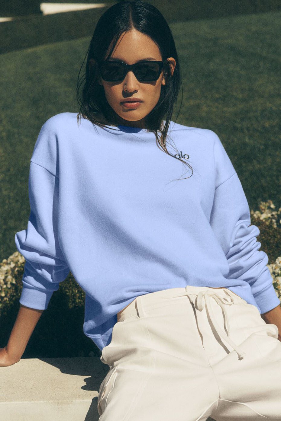 Accolade Crew Neck Pullover - Light Provence Blue — photo 1