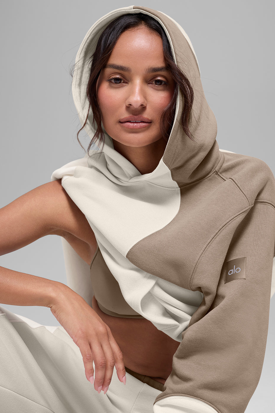 Make Waves Hoodie - Ivory/Bone/Gravel — photo 3