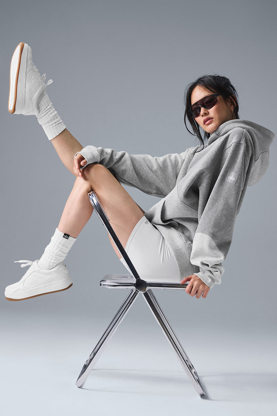 Make Waves Hoodie - Athletic Heather Grey Tonal — photo 5