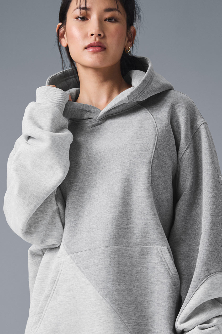 Make Waves Hoodie - Athletic Heather Grey Tonal — photo 1