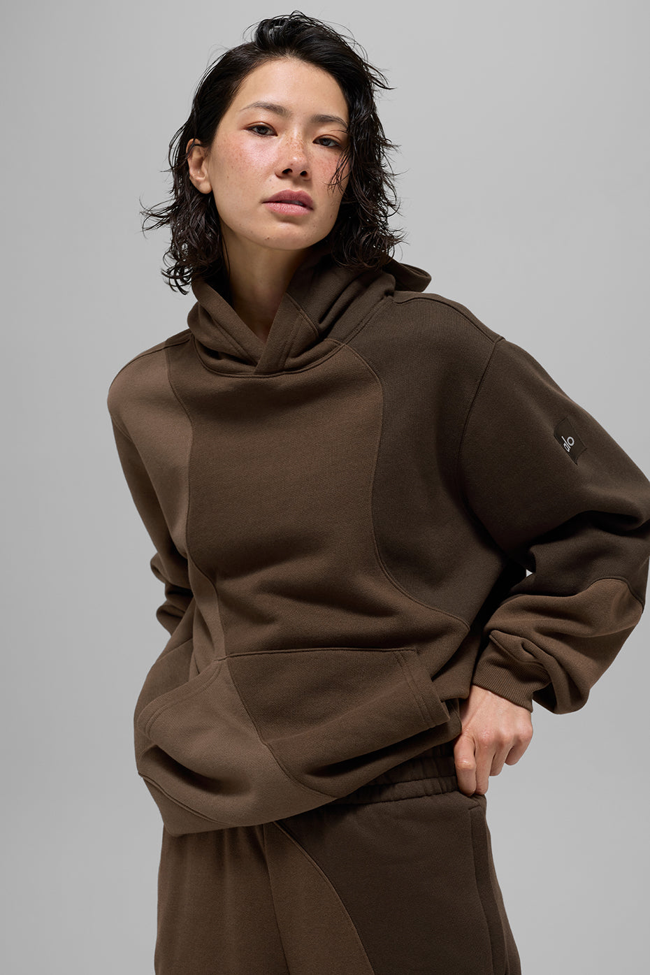 Make Waves Hoodie - Espresso Tonal — photo 1