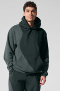 Make Waves Hoodie - Charcoal Green Tonal — photo 1