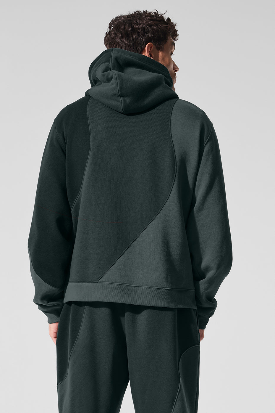 Make Waves Hoodie - Charcoal Green Tonal — photo 2