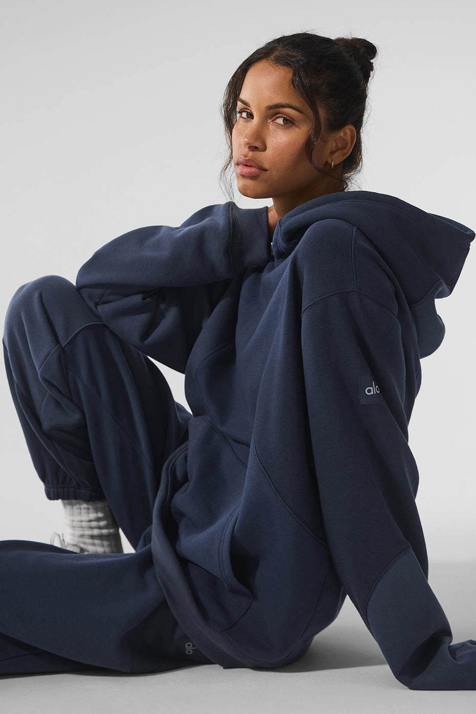 Make Waves Hoodie - Navy Tonal — photo 3