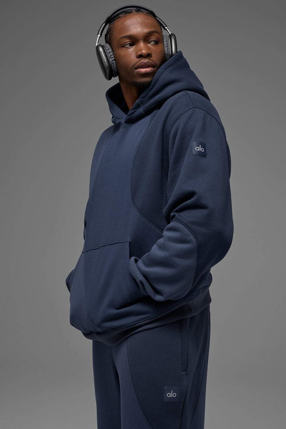 Make Waves Hoodie - Navy Tonal — photo 1