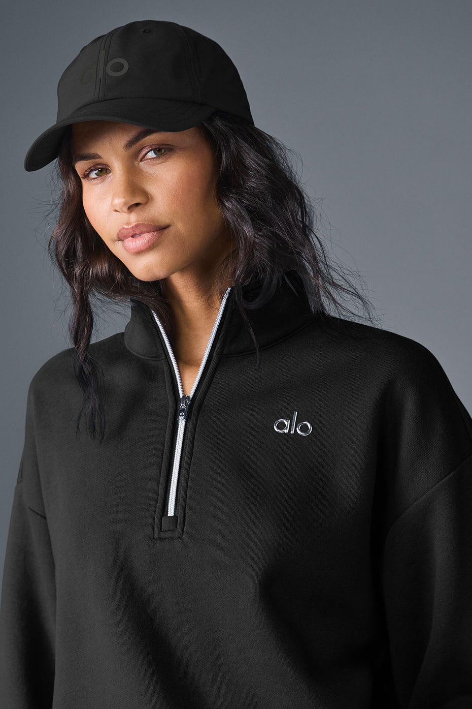 Accolade 1/4 Zip Pullover - Black — photo 3