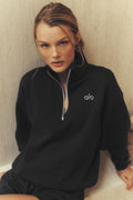 Accolade 1/4 Zip Pullover - Black — photo 1