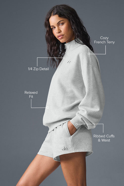 Accolade 1/4 Zip Pullover - Athletic Heather Grey — photo 2