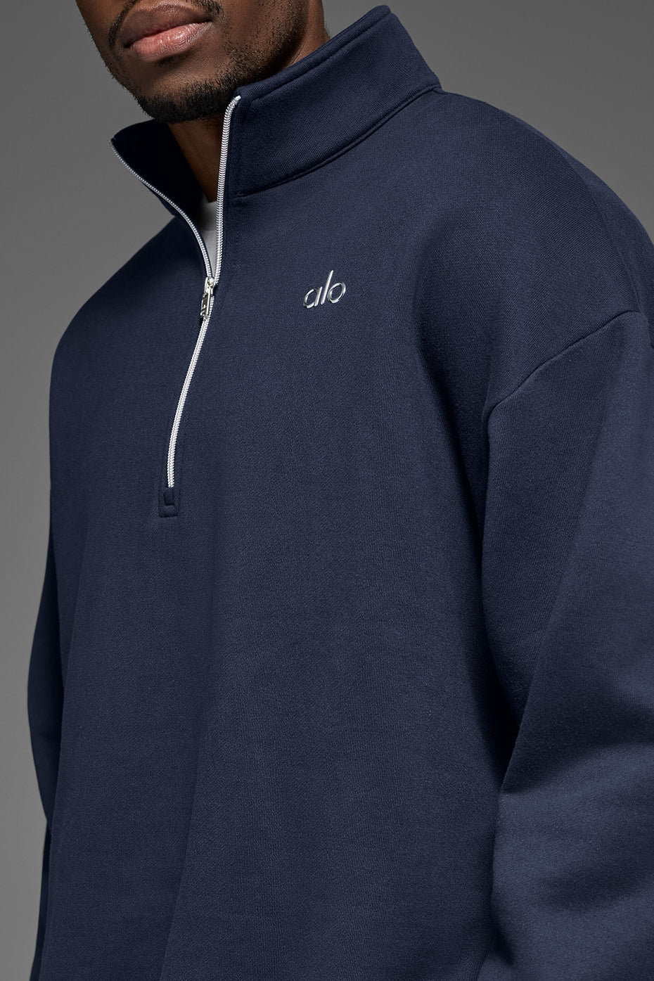 Accolade 1/4 Zip Pullover - Navy — photo 4