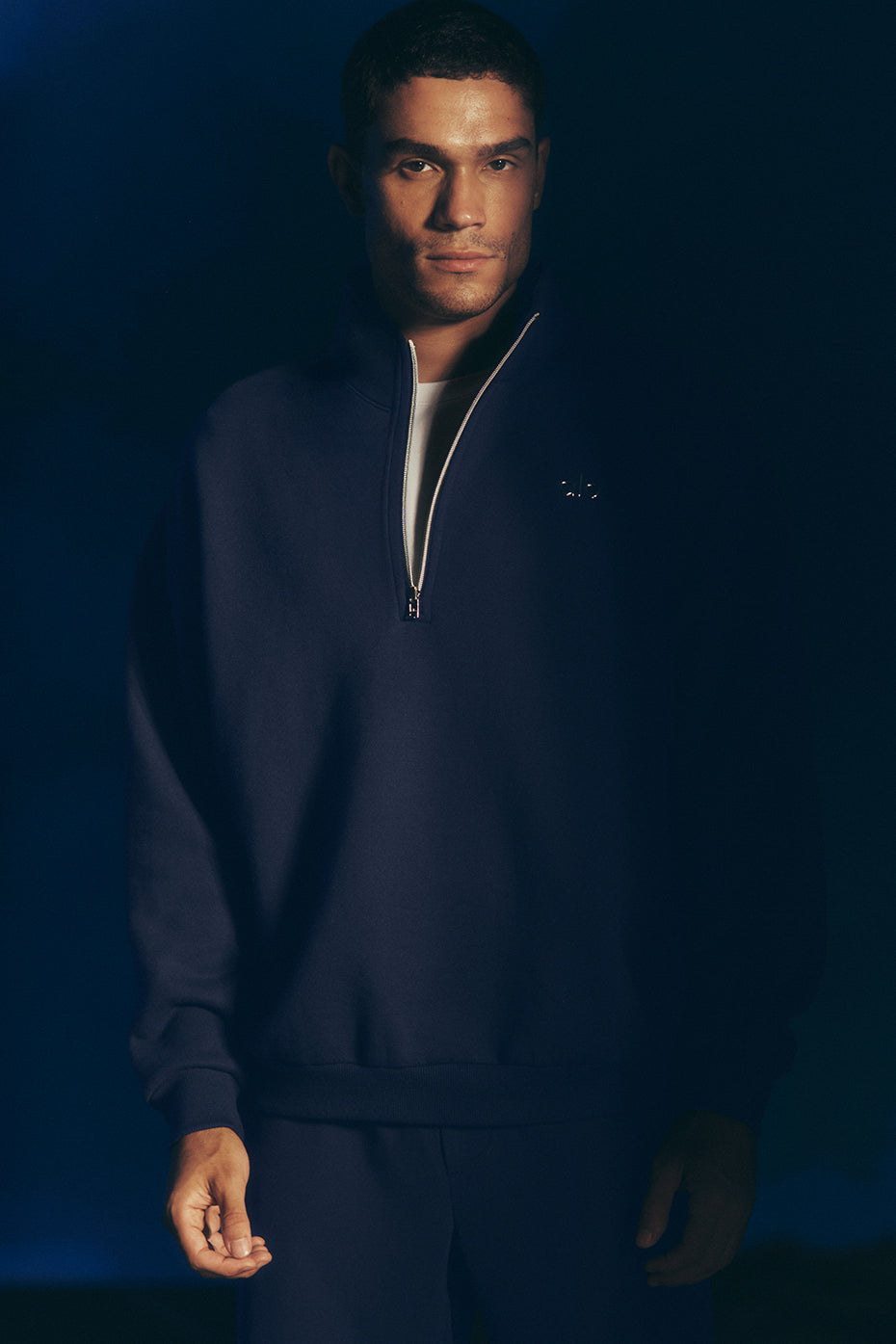 Accolade 1/4 Zip Pullover - Navy — photo 1