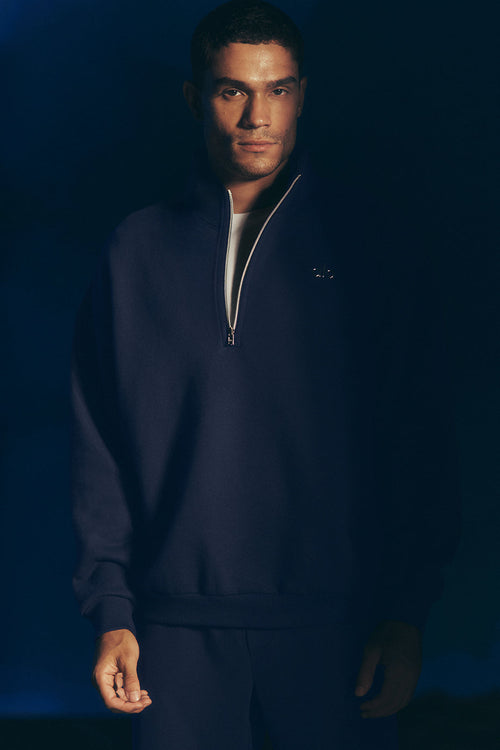 Accolade 1/4 Zip Pullover - Navy — photo 1