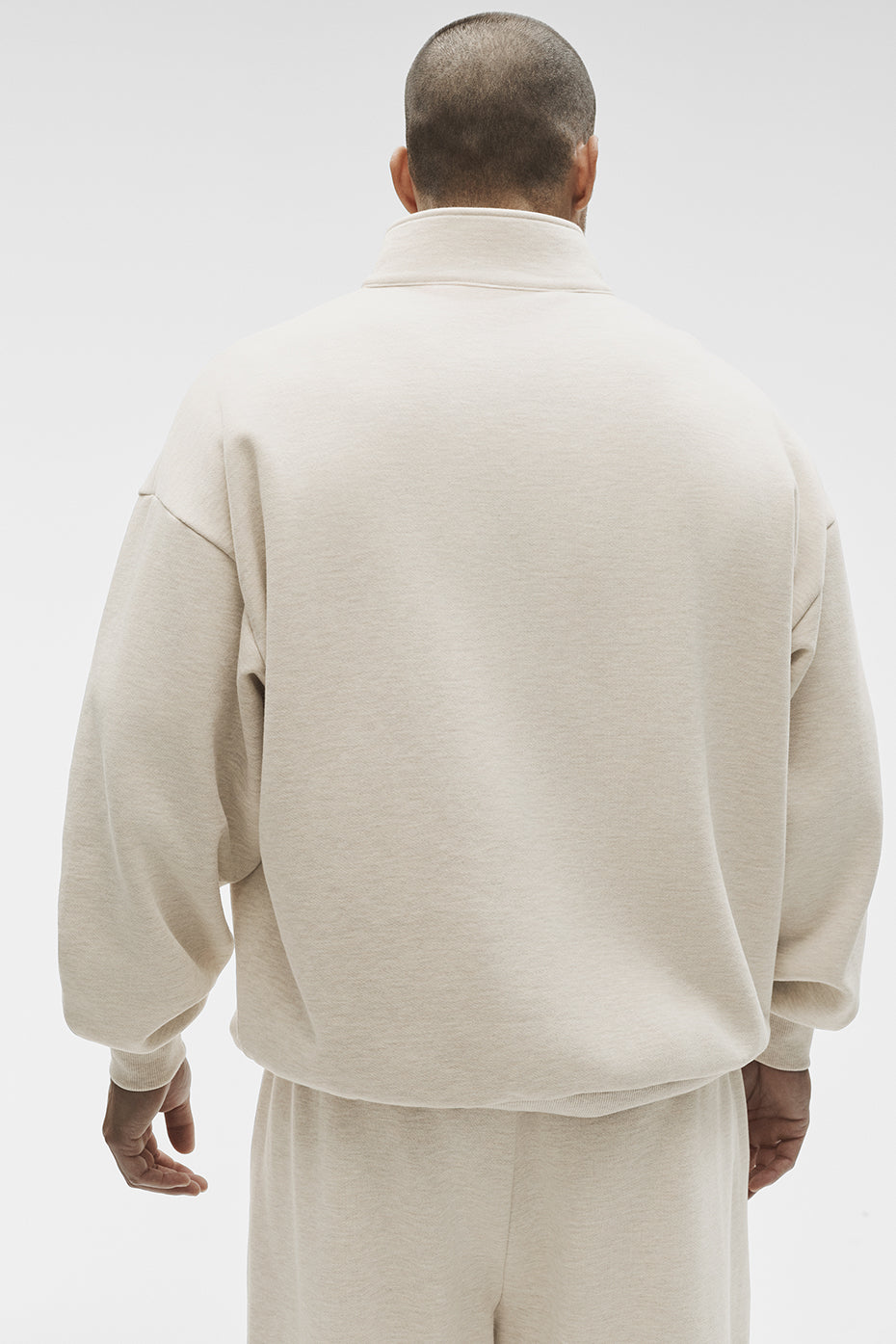 Accolade 1/4 Zip Pullover - Oatmeal Heather — photo 2