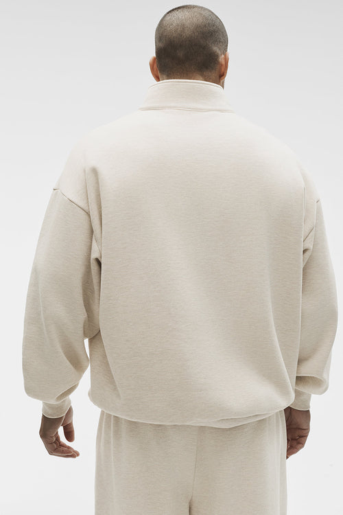 Accolade 1/4 Zip Pullover - Oatmeal Heather — photo 2