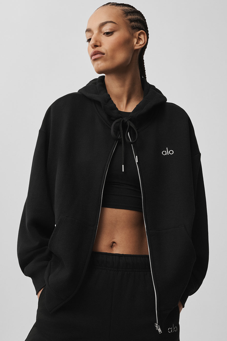 Accolade Full Zip Hoodie - Black — photo 3